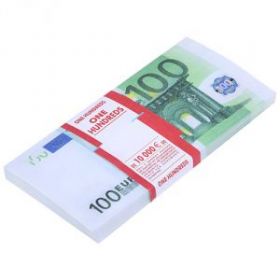 Ненастоящие деньги "Пачка 100 евро" (арт. 13550)