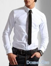 Узкий черный галстук 38 см