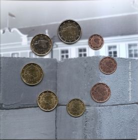 Официальный годовой евро набор Эстония 2016 BU (8 монет)
