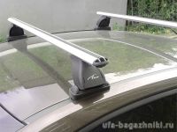 Багажник на крышу BMW 1-serie E87, Lux, аэродинамические  дуги (53 мм)