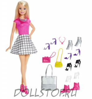 Игровая кукла Барби с обувью - Barbie  Doll and Shoes