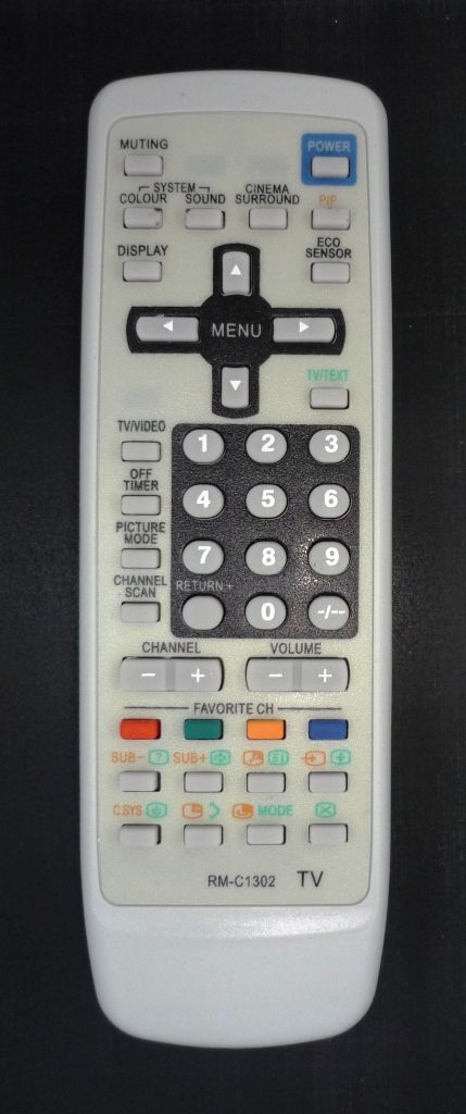 JVC RM-C1302 (TV) (AV-2137V1, AV-2537V1, AV-2937V1)