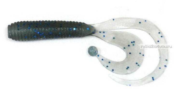 Твистеры Aiko  Vibrance 2" 50 мм / 1 гр / запах рыбы / цвет - 008-N.Braun   (упаковка 10 шт)