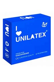Презервативы Unilatex Natural Plain классические, 3 шт.