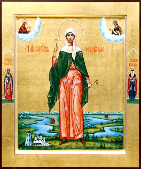 Виктория Кордубская (рукописная икона)
