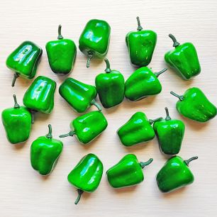 Перчик-декор 4.5 см зеленый (муляж фруктов)