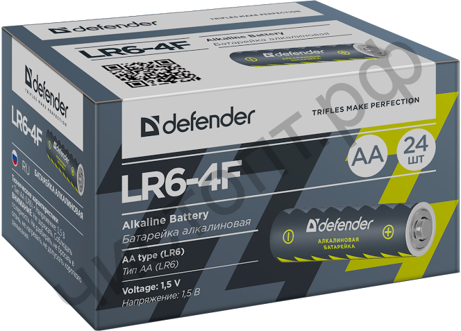DEFENDER LR6-4F AA, SP-4 ( упаковкой по 24 шт.)