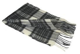 шарф 100% шерсть , расцветка королевский клан Стюартов (серый вариант)