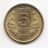 5 рупий Индия 2010