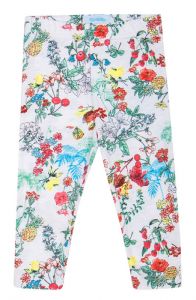 цветочные трикотажные штанишки для девочки