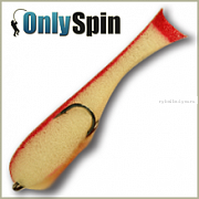 Поролоновая рыбка OnlySpin Bait 110 мм / упаковка 5 шт / цвет:бело-красный