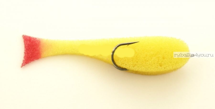 Поролоновая рыбка OnlySpin Bait 110 мм / упаковка 5 шт / цвет: желтый