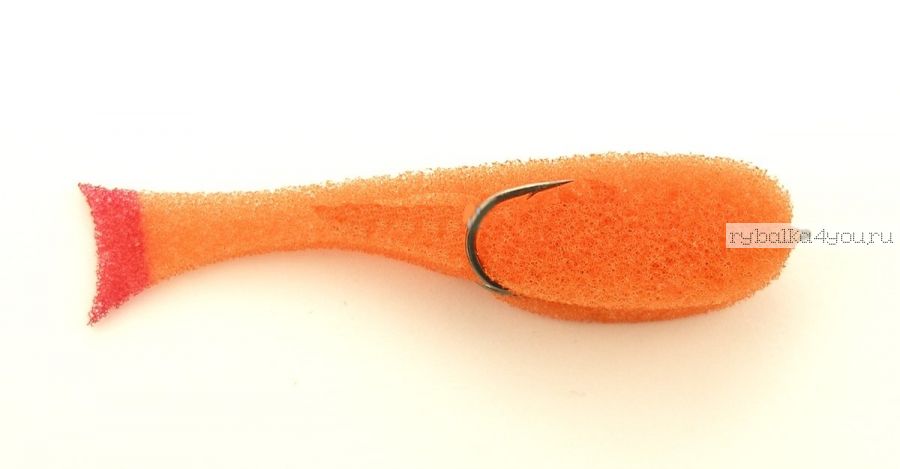 Поролоновая рыбка OnlySpin Bait 65 мм / упаковка 5 шт / цвет: оранжевый