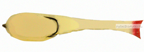Поролоновая рыбка OnlySpin Bait 80 мм / упаковка 5 шт / цвет: белый