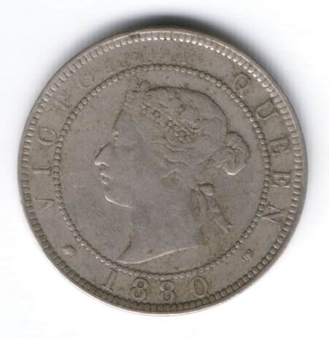 1 пенни 1880 г. Ямайка
