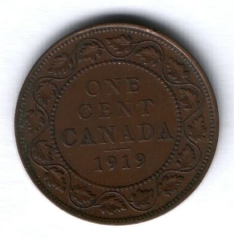 1 цент 1919 г. Канада