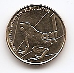 Лягушка 1 цент Сейшелы 2016