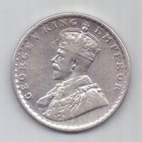 1 рупия 1912 г. XF. Индия (Великобритания)