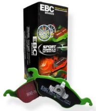 Тормозные колодки EBC, серия Green Stuff, передние, V - 1.6 и 1.8 на диски 300мм