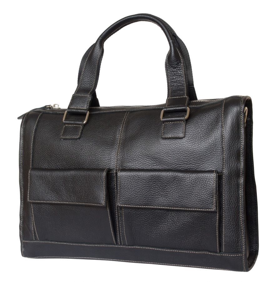 Кожаная сумка Corezzo black (арт. 4010-01) 4010-01