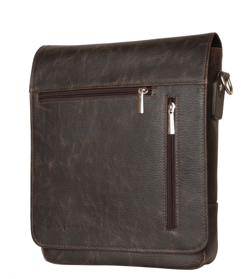 Кожаная мужская сумка Oscano brown (арт. 5009-04) 5009-04