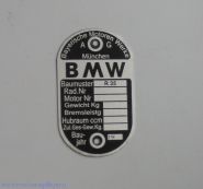 Табличка BMW R-35
