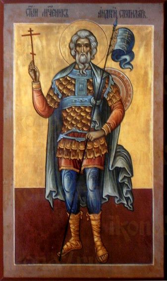 Андрей Стратилат (рукописная икона)