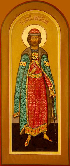 Андрей Боголюбский (мерная икона) (рукописная)