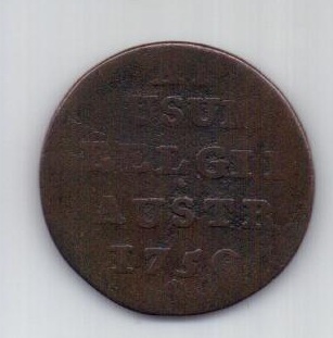 1 лиард 1750 г. Австрийские Нидерланды