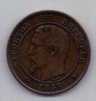 10 сантимов 1855 г. Франция
