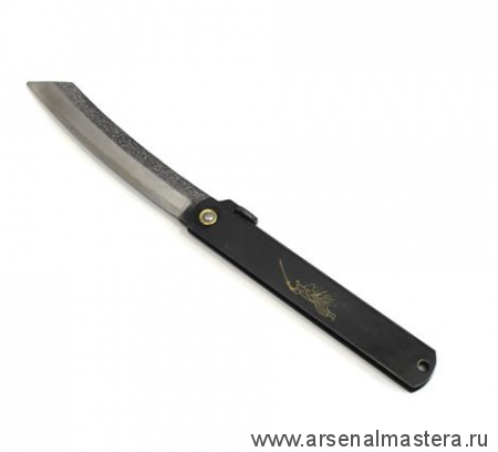 Нож японский складной Higonokami Kuro 220/100мм чёрная рукоять MT BHT-LL Miki Tool М00010276