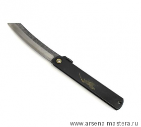 Нож японский складной Higonokami Kuro 220/100мм чёрная рукоять Miki Tool М00010276