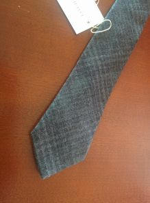 Узкий шотландский твидовый галстук 100% шерсть , расцветка Кинтайл Грей SLIM KINTAIL GREY