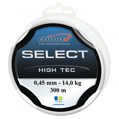 Леска Climax Select High Tec (голубая) 100 м 0,24 мм 4,5 кг (особо прочная на узлах)