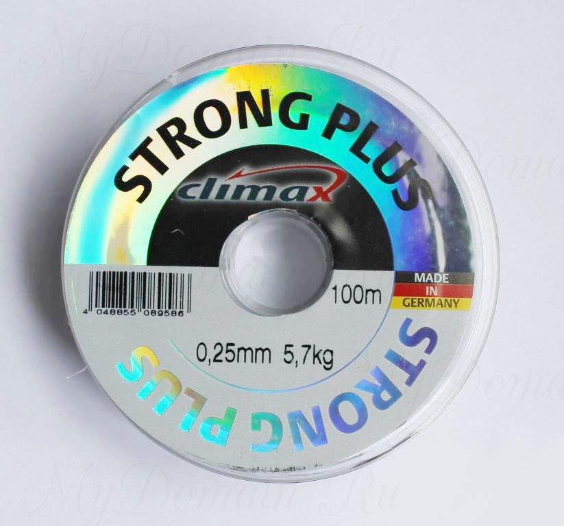 Леска Climax Strong Plus (прозрачная) 100 м 0,18 мм 3,3 кг уп. 10 шт.