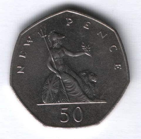 50 пенсов 1979 г. Великобритания