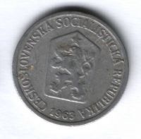 10 геллеров 1963 г. Чехословакия