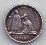 жетон 1825 г. Коронация. Франция