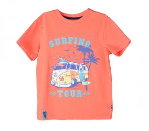 Оранжевая футболка от Крокид для мальчика