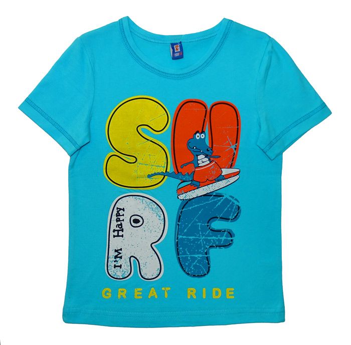 Бирюзовая футболка для мальчика Surf