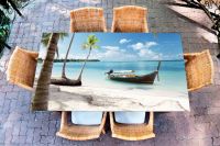 Наклейка на стол - Пляж 4  | Купить фотопечать на стол в магазине Интерьерные наклейки