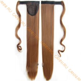 Искусственные термостойкие волосы - хвост прямые №030 (55 см) -  90 гр.