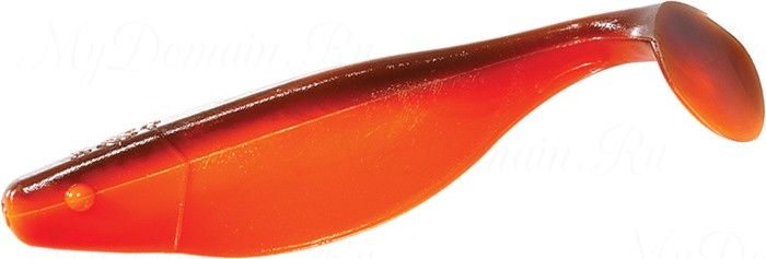 Виброхвост MISTER TWISTER Shad 5 см уп. 20 шт. 198 (оранжевый / черная спинка)