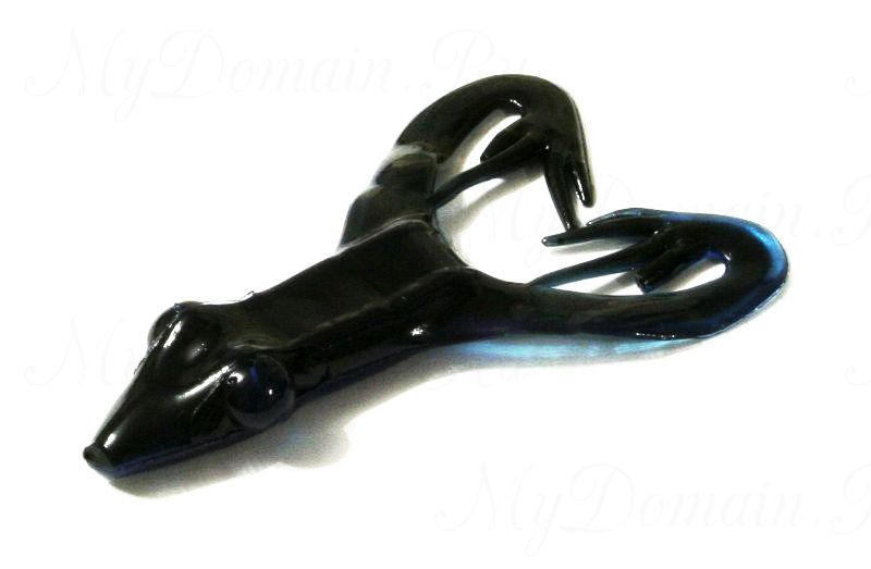 Лягушка MISTER TWISTER Hawg Frog 7 см уп. 8 шт. N35 (черный / голубое брюшко) фирменная упаковка
