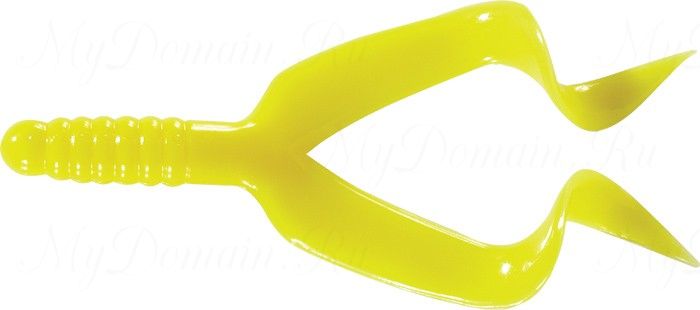 Твистер двухвостый MISTER TWISTER Double Tail 10см уп. 50 шт. 2 (желтый)