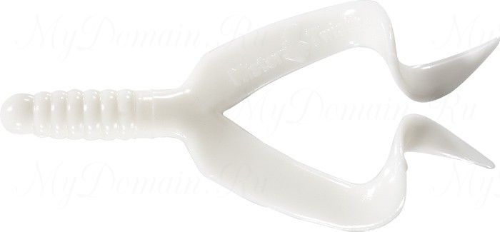 Твистер двухвостый MISTER TWISTER Double Tail 10см уп. 10 шт. 1 (белый) фирменная упаковка