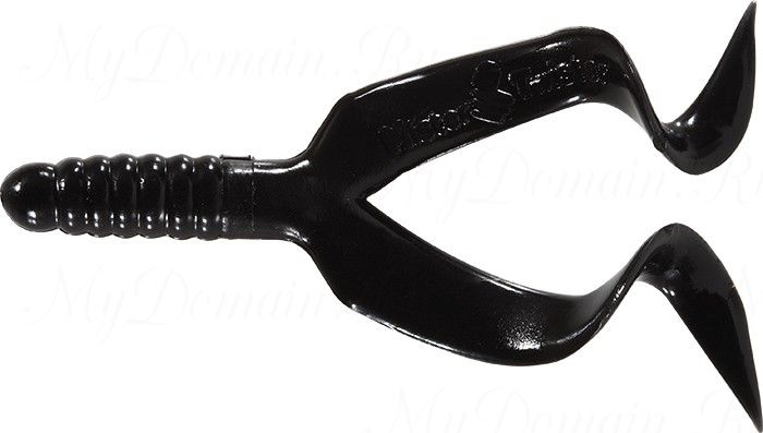 Твистер двухвостый MISTER TWISTER Double Tail 10см уп. 10 шт. 3 (черный) фирменная упаковка
