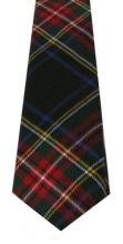 Истинно шотландский клетчатый галстук 100% шерсть , расцветка клан Стюарт Черный вариант