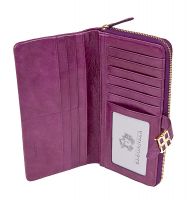 Фиолетовый кожаный кошелек