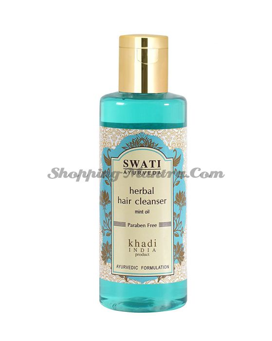 Травяной шампунь с маслом Мяты Свати Аюрведа / Swati Ayurveda Mint Oil Herbal Shampoo